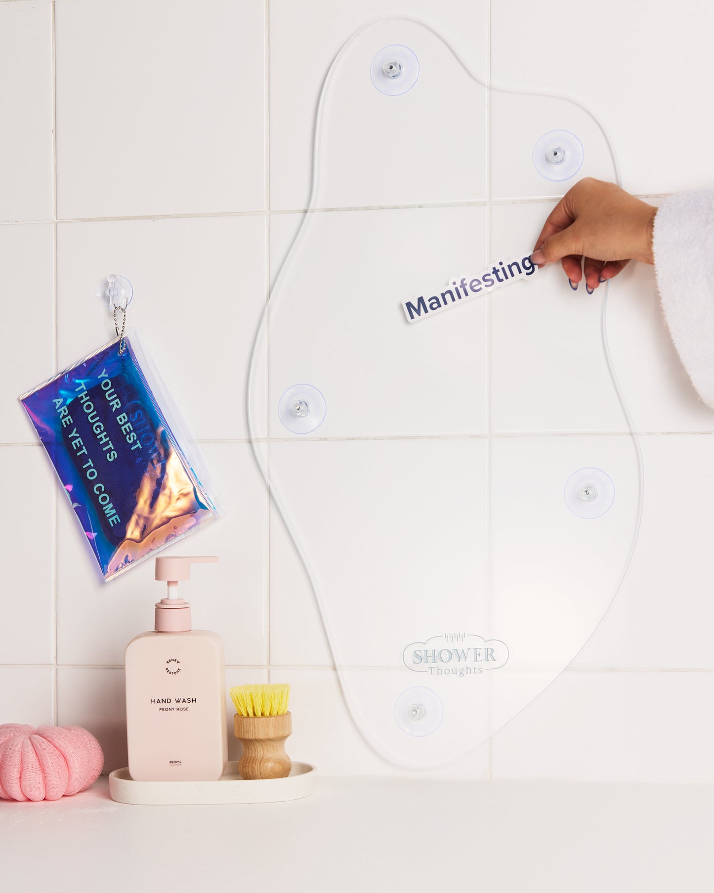 Waterproof Reusable Thought Prompt Clings
